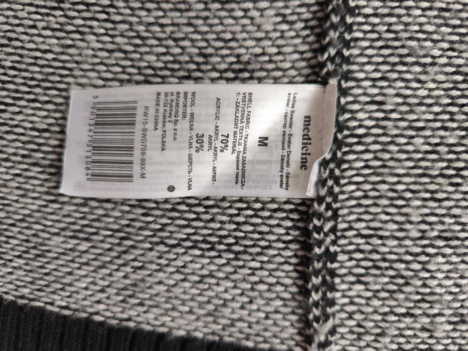 Sweter damski bez zapięcia Medicine