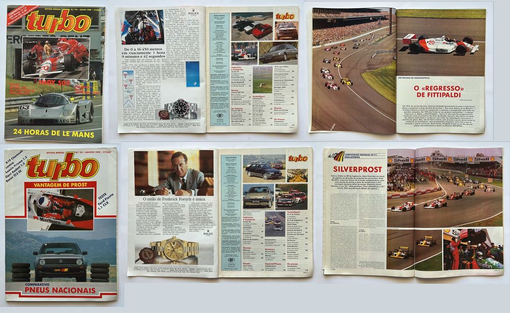 Coleção de revistas Turbo de 1989 (completa)