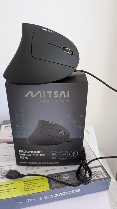 Rato ergonómico com fios Mitsai Parque das Nações • OLX.pt