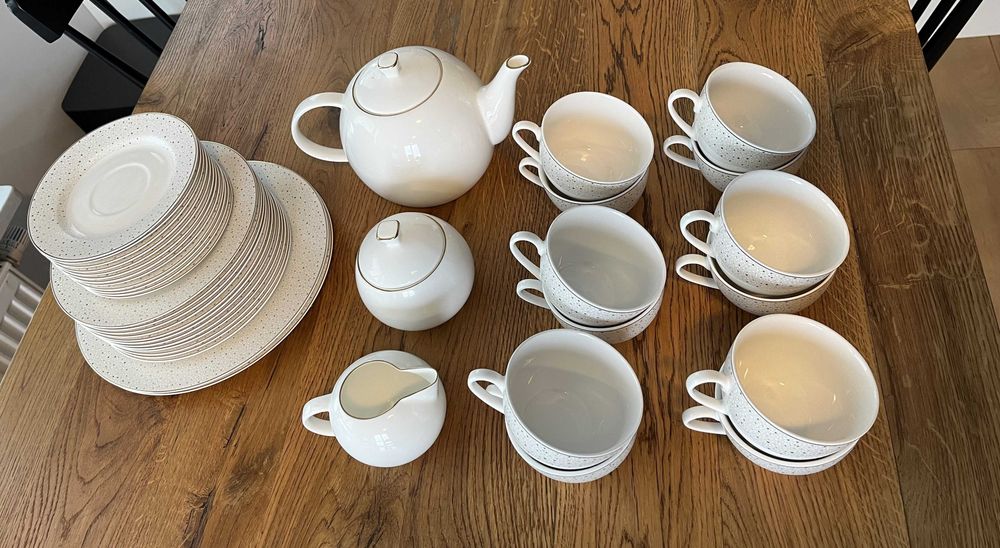 Serwis/ zestaw kawowy porcelanowy na 12 osób Home&You