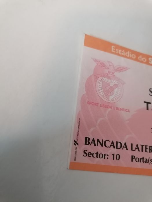 Bilhete futebol S.L.Benfica-Sporting C.P. jogo Taça Portugal 1999/2000