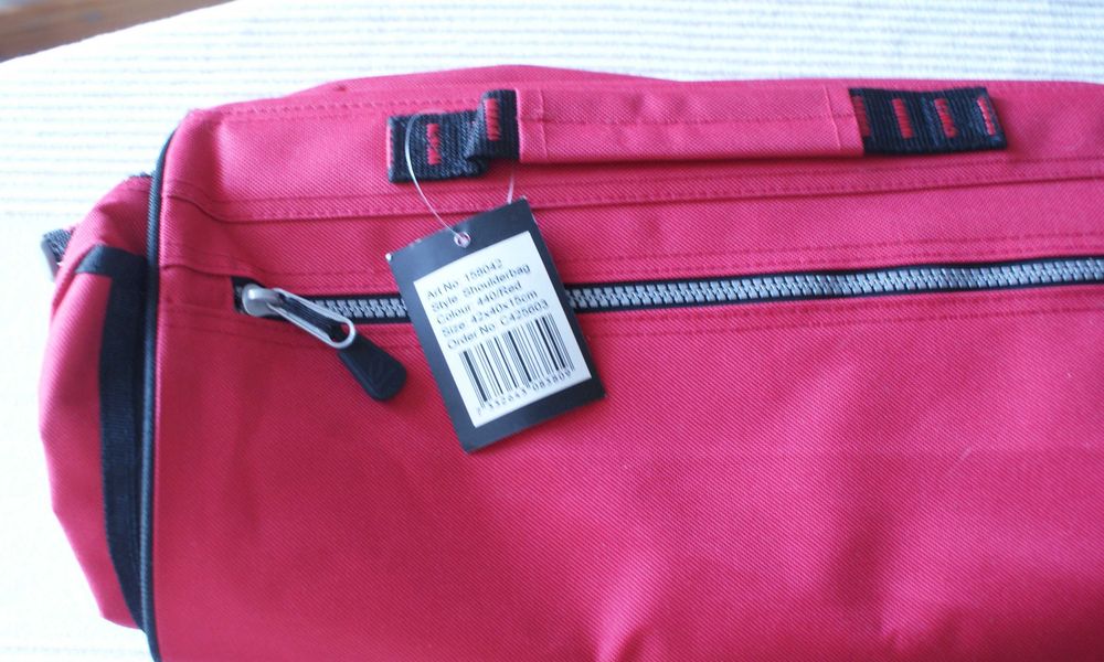 Torba shopper do szkoły solidna na książki dok. laptopa Nowa 42x40x15