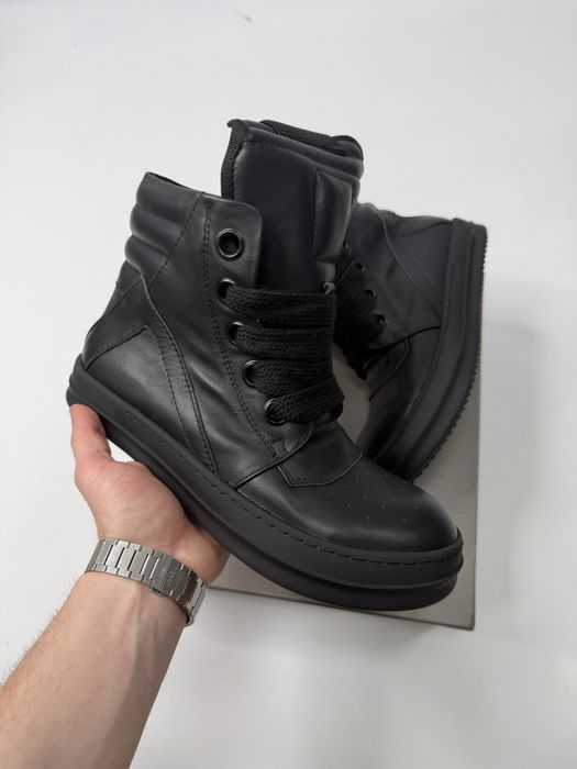 Нові Rick Owens Geobasket Jumbo Leather Sneakers/38-45/Преміум якість!