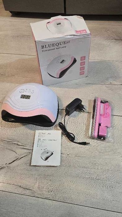 PROFESJONALNA Lampa do manicure pedicure Blueque Model V7 + AKCESORIA