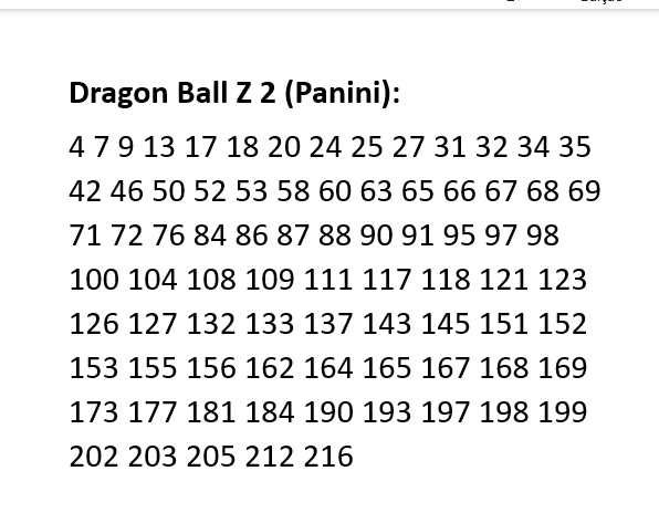 Cromos Dragon Ball Z 2 | 1994 Panini (Ver Lista e Fotos)