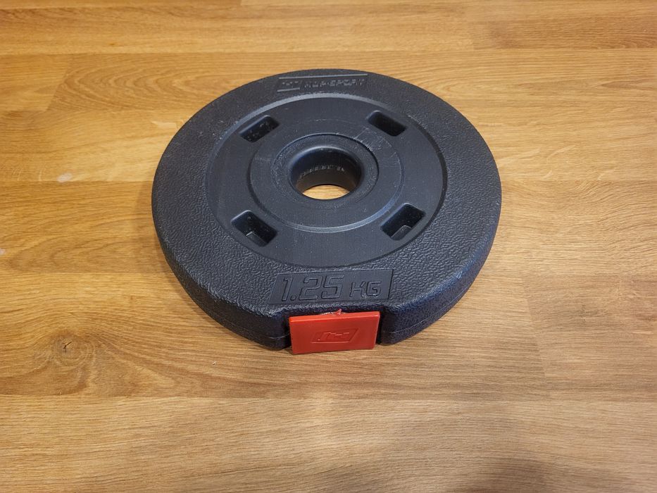 Hantle bitumiczne 2x17,5kg regulowane, gryf 50cm, 2 gwintowane zaciski