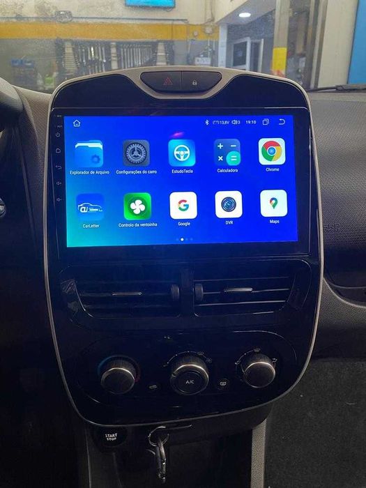 Auto-rádio android 14 10.1" Renault Clio 4 Zoe 2012 a 2018