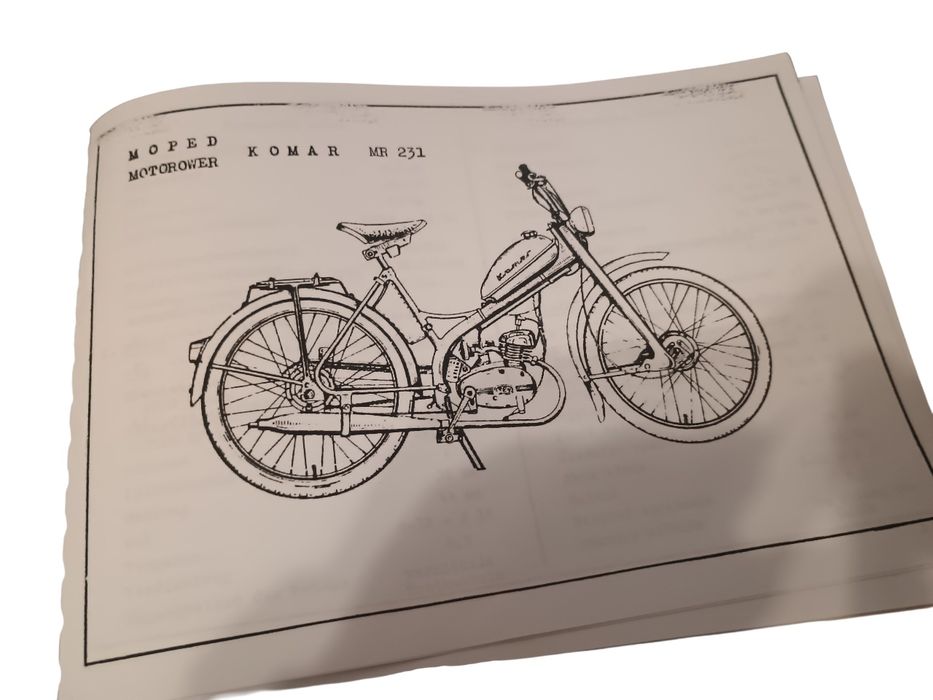 Nowa książka katalog części komar mr 231