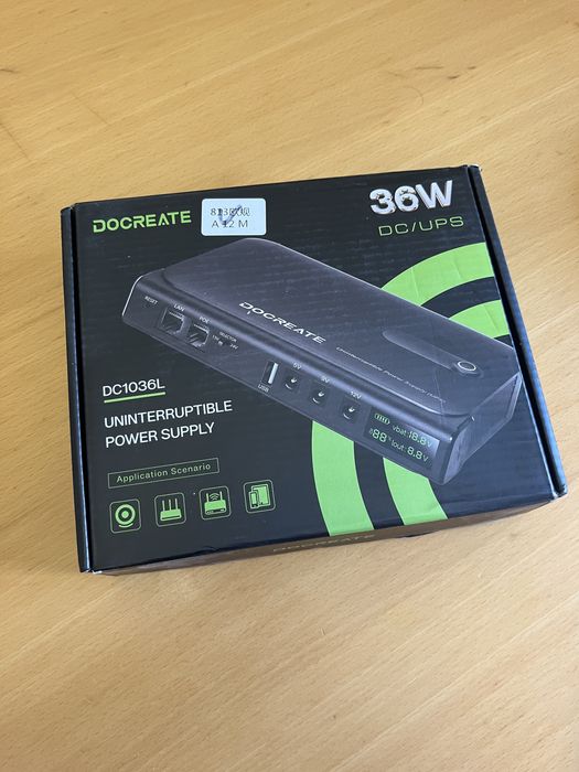 Docreate DC1036L 36w ДБЖ упс з АКБ акумулятори 12000mah