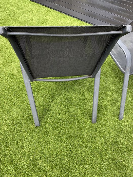 Cadeiras de exterior para jardim 85x47cm Cinzentas