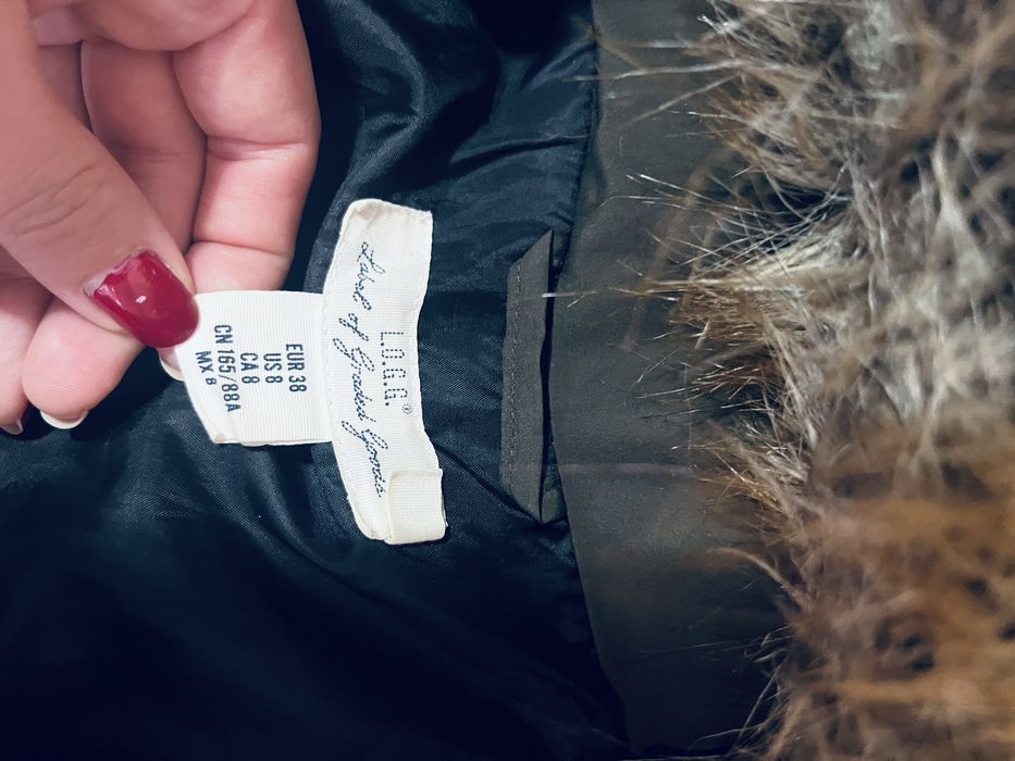 Damska kurtka khaki cieknoziloena rozm M