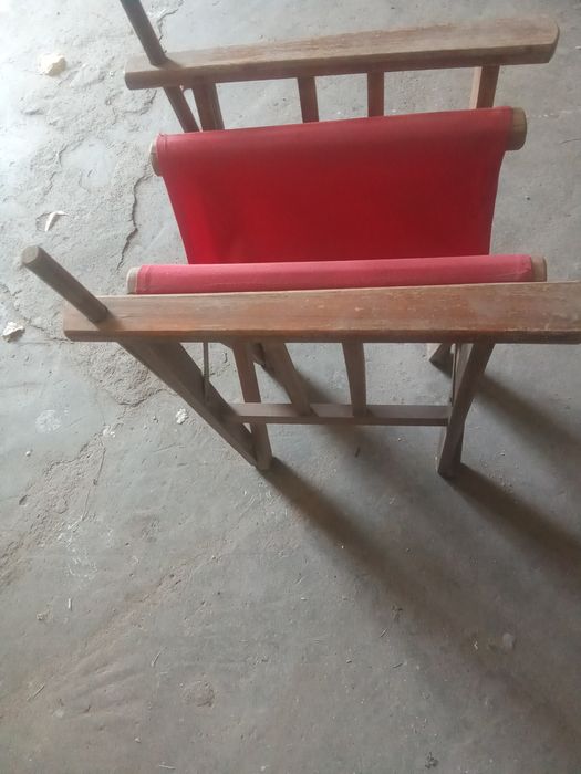 Cadeira vintage articulada. Praia.