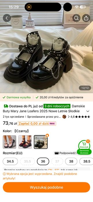 Buty Lakierki czarne