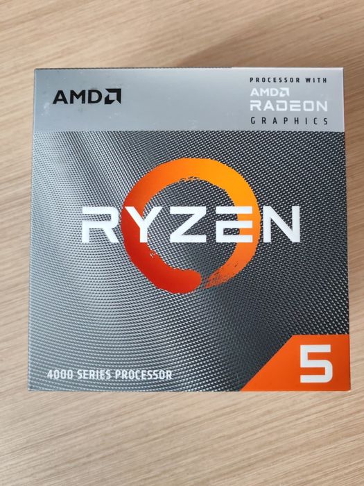 Procesor box, ryzen 5 4600G. Nowy zaplombowany