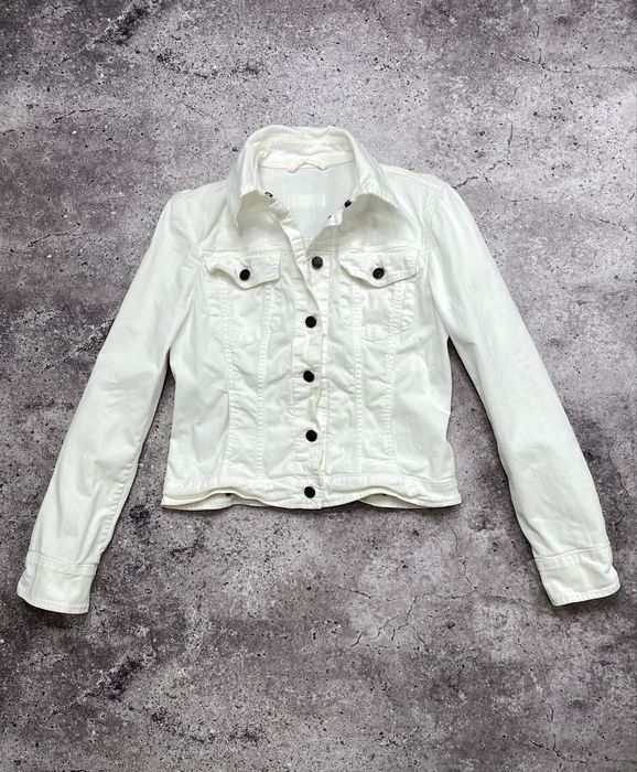 Женская белая джинсовая куртка Henry Cotton’s Xs/S курточка