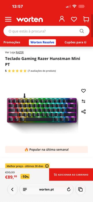 Teclado e mouse gamer