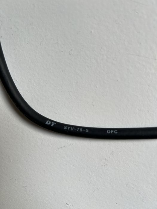 коаксіальний кабель 75 ом BNC dt syv-75-5 male-male