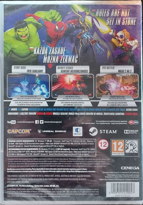 Marvel vs. Capcom infinite PC DVD ROM