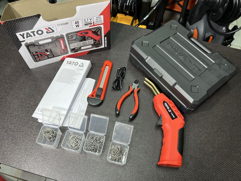 Паяльник для пластика аккумуляторный YATO 40 Вт Комплект