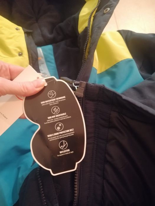 Kurtka narciarska, spodnie narciarskie, 134, nowe