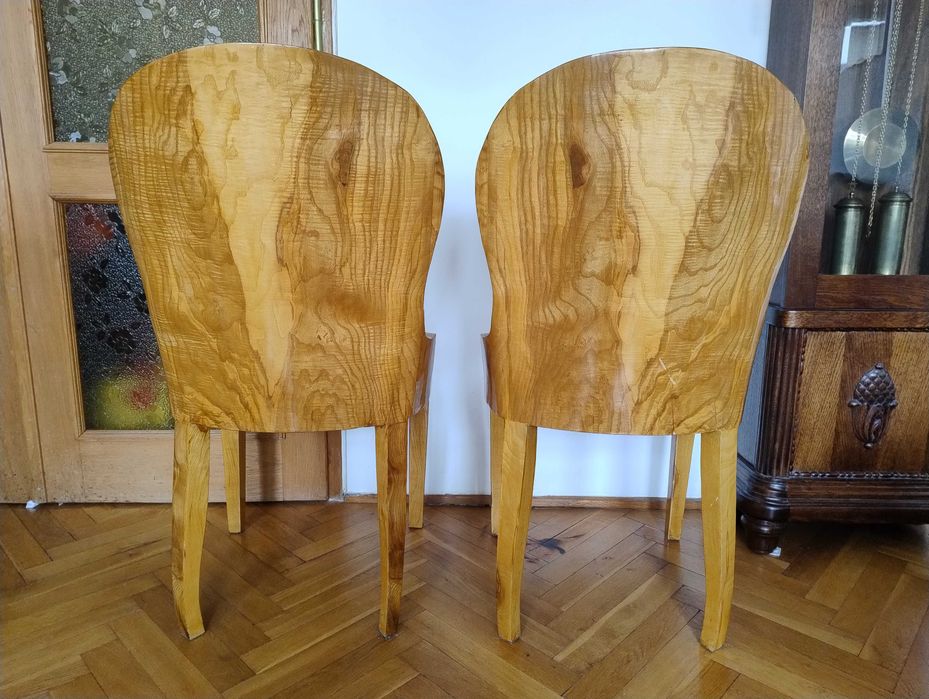 Komplet starych krzeseł // 6 sztuk // Art Deco // Karzesła // Czeczot