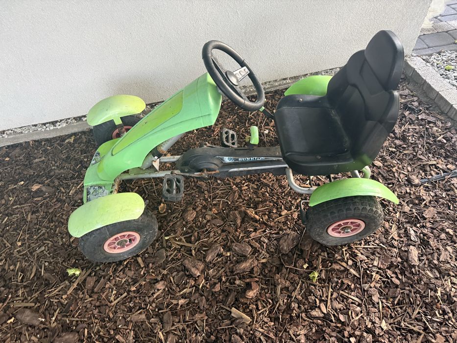 Gokart zielono-czarny