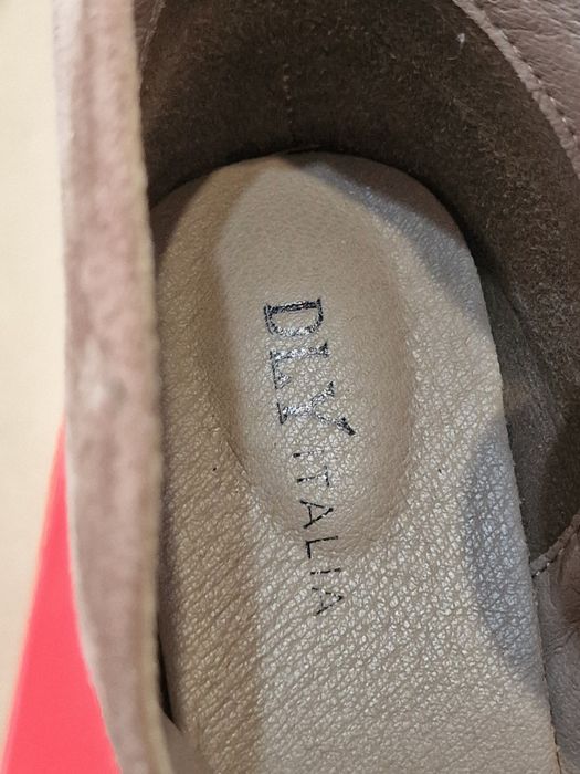 Замшеві ботильйони на високих підборах сіро-коричневого кольору, р40