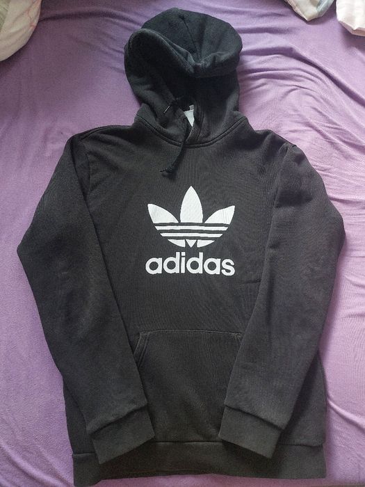 Czarna bluza Adidas z kapturem