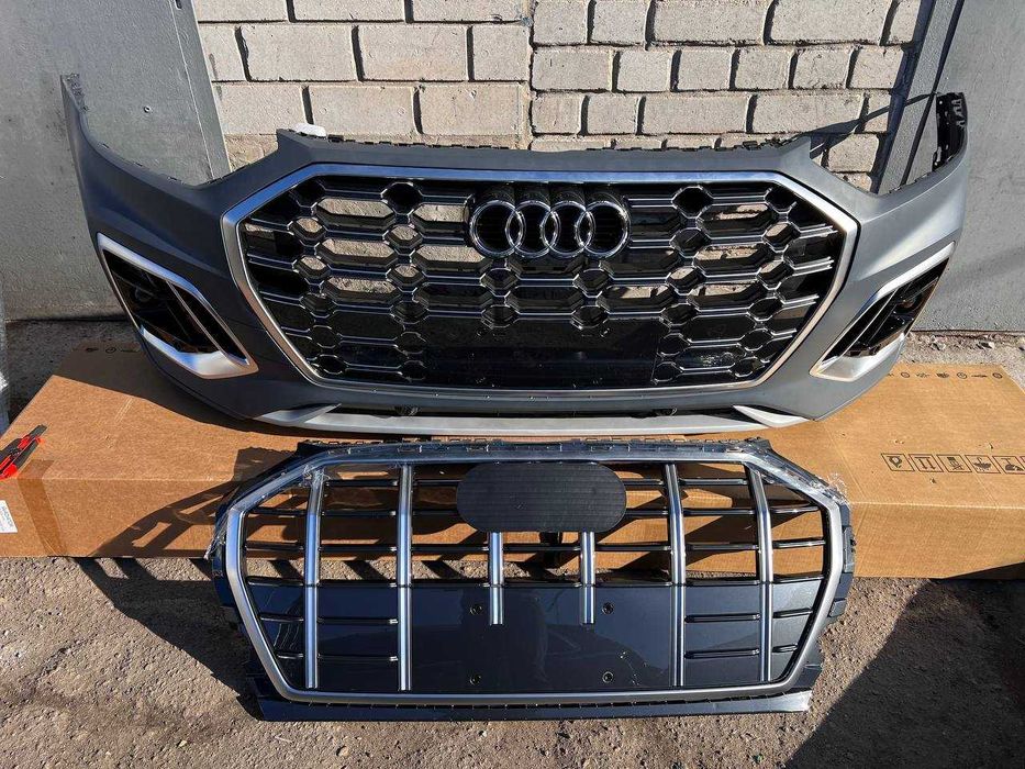 Бампер передній Audi Q5 80A s-line рестайлінг в зборі