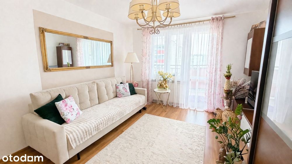 Na sprzedaż 2-pokojowe mieszkanie 46,8 m² z dużym balkonem