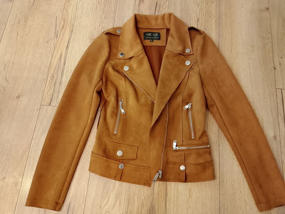 Ramoneska zamsz ruda ,brązowa