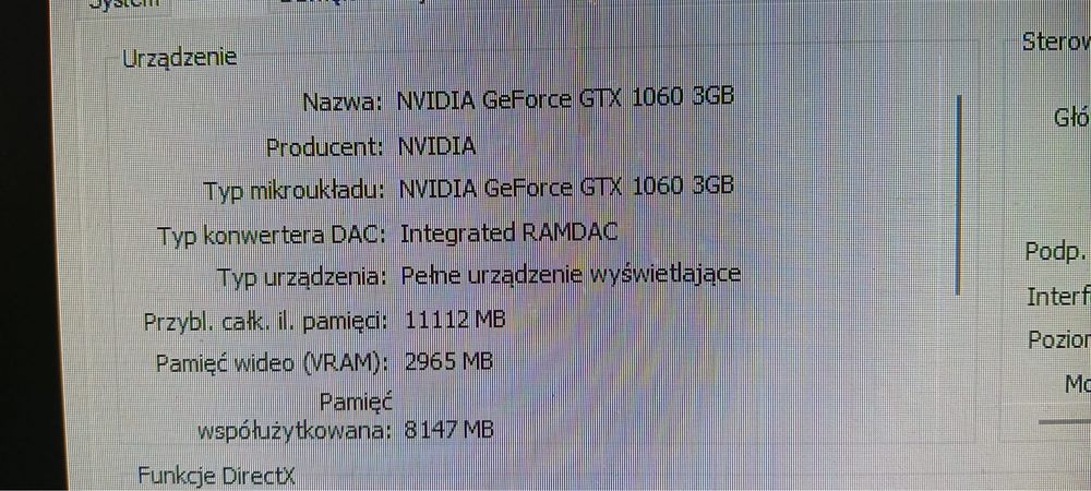 Komputer intel core i5 8400, 16 gb ram, gtx 1060 3gb