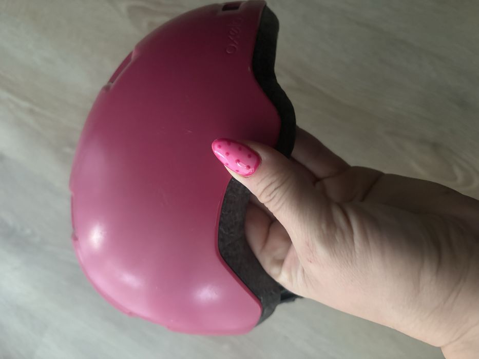 Decathlon Oxelo różowy kask rowerowy XS 47-52