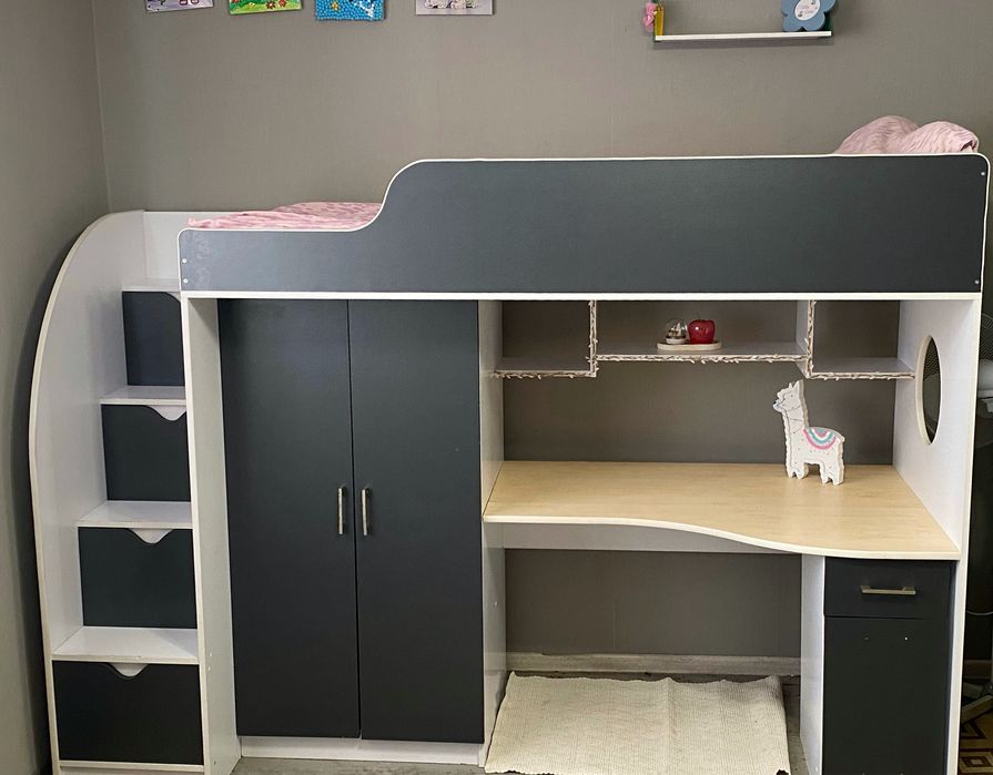 Двохярусне ліжко Ліжко горище дитяче ліжко