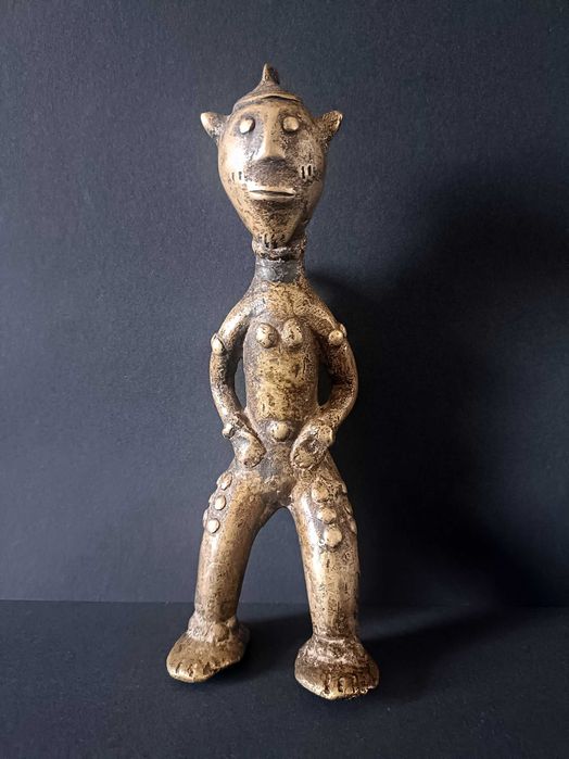 Figura afrykański brąz - Kamerun - Vere - Nigeria - Wosk tracony