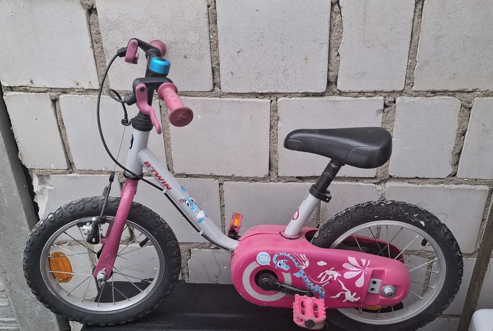 Btwin 14" cali rower dla dziewczynki decathlon
