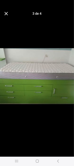 Mobília Usada de Quarto com Cama Dupla- para Jovem e/ou Criança