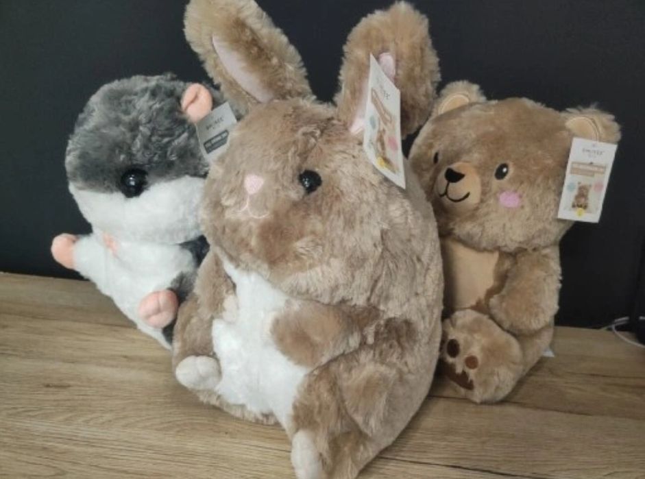 Królik zając maskotka kocyk 2w1 chomik nowy prezent przytulanka