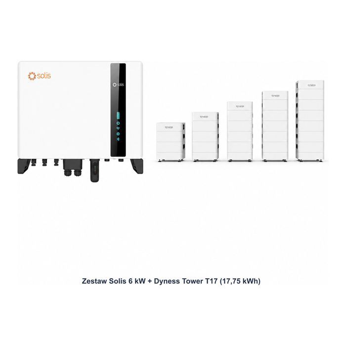 Zestaw Solis 6 kW + Dyness Tower T17 17,75 kWh