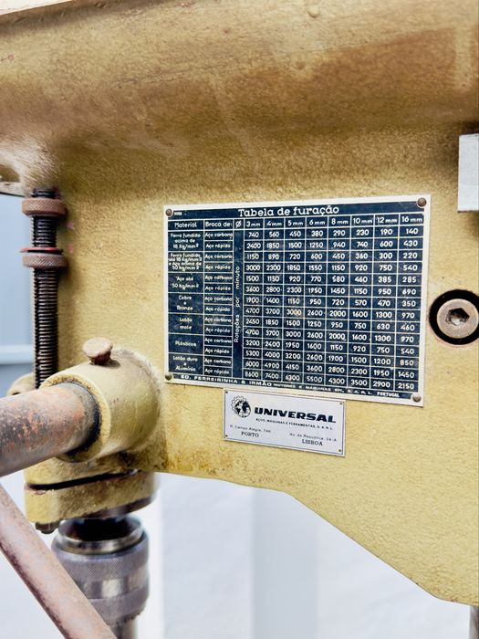 Coluna de Furação Industrial EFI com bancada Retro / Vintage