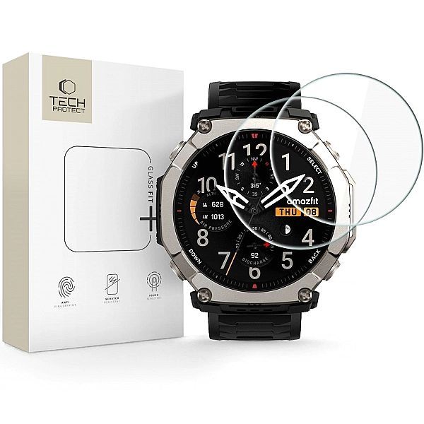 Szkło Hartowane Tech-Protect Glass Fit+ 2-Pack Amazfit T-Rex Ultra 2 C