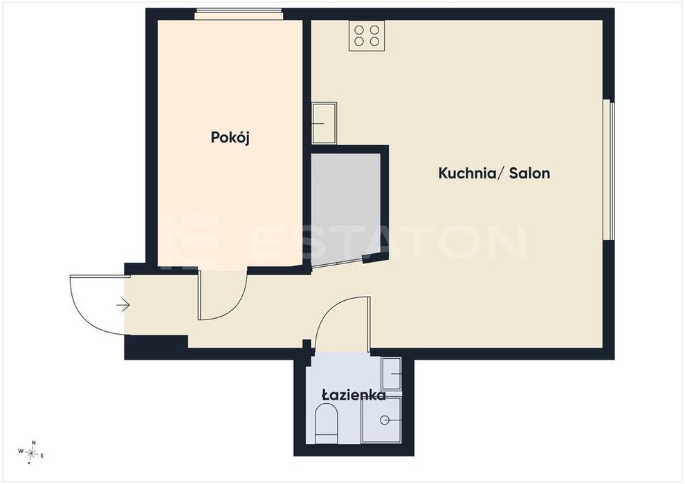 2 pokoje | 39 m² | Ścisłe centrum miasta