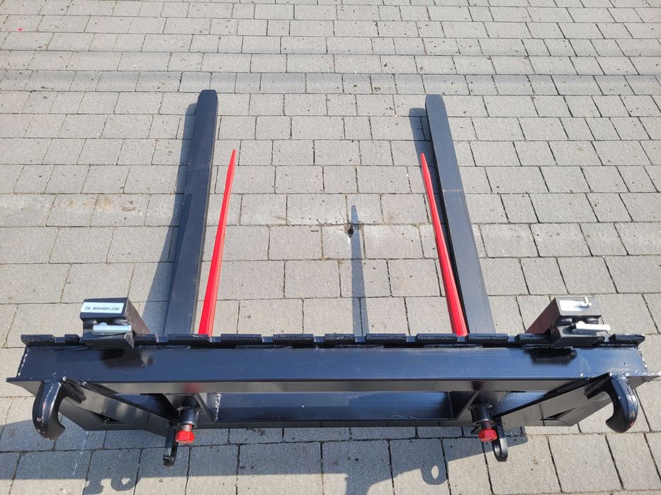 Paleciak do tura ciągnika/ Widły do palet 120cm MOCNY udzwig 2.5T