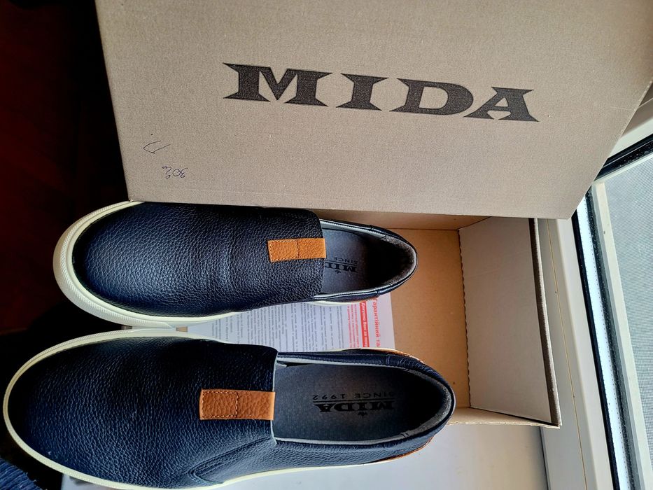 шкiрянi слiпони, мокасини MIДА 42 р
