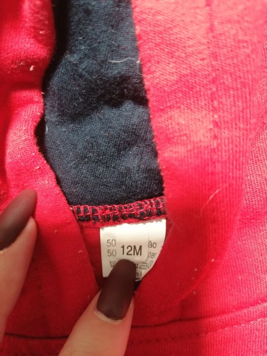 Hoodie Vermelho do Sonic de Bebé