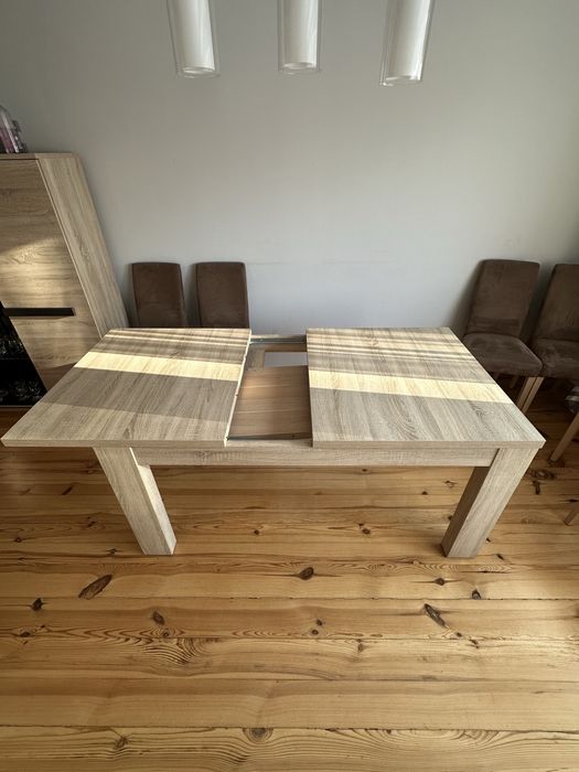 Duży Stół Jadalniany (do 210cm) + 6 Wygodnych Krzeseł | Komplet