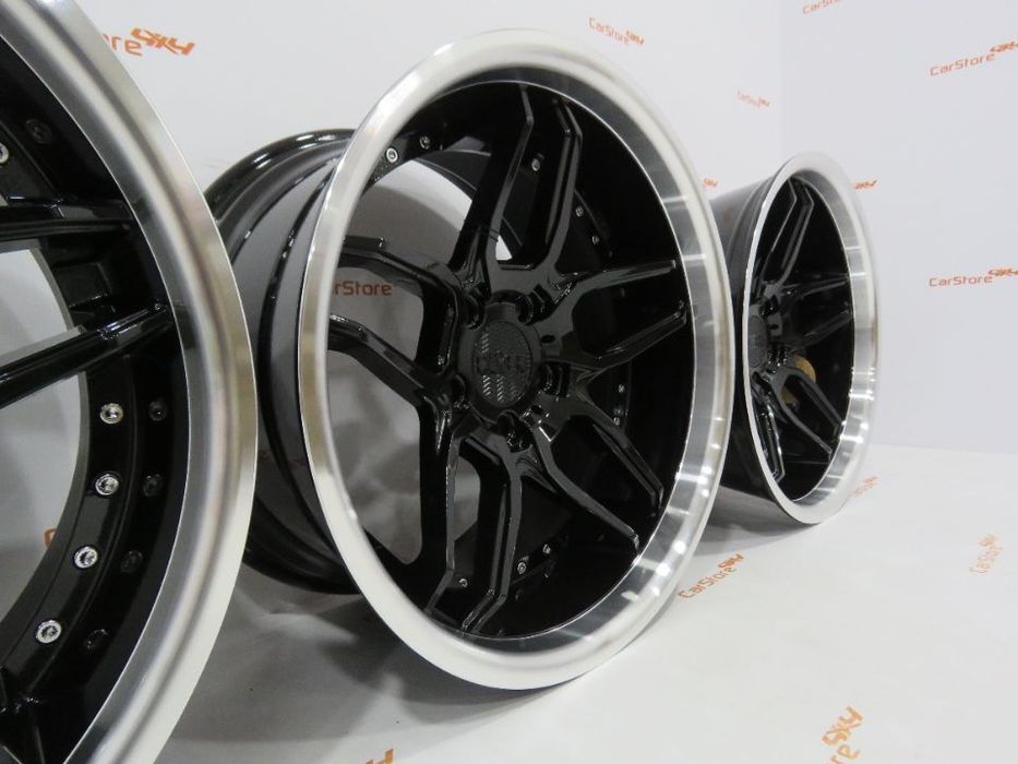 Jantes Haxer HX030 19 8.5 et 35 + 10 et40  5x120 Preto + Polido