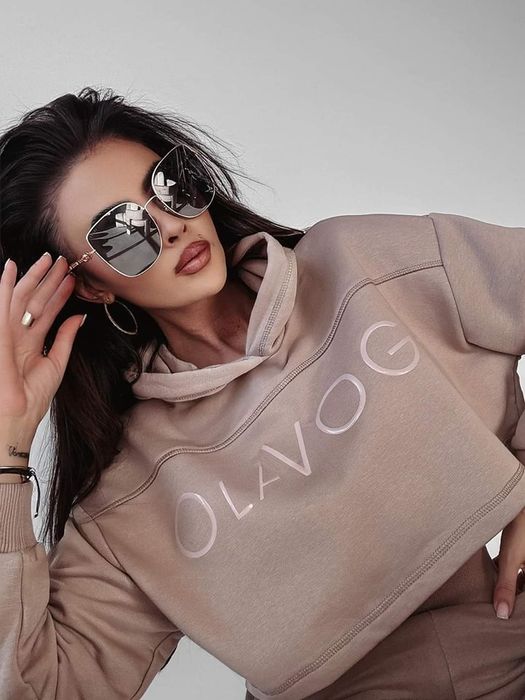 Bluza damska Olavoga Mirage M czarna beżowa