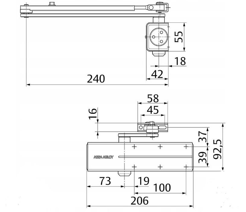 Samozamykacz AssaAbloy dc140 -Łódź