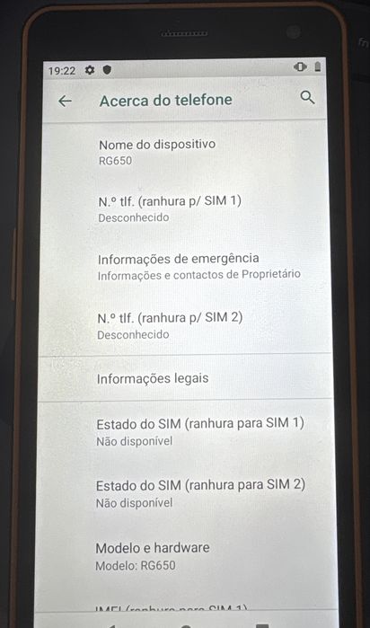 RugGear RG650 Android 9